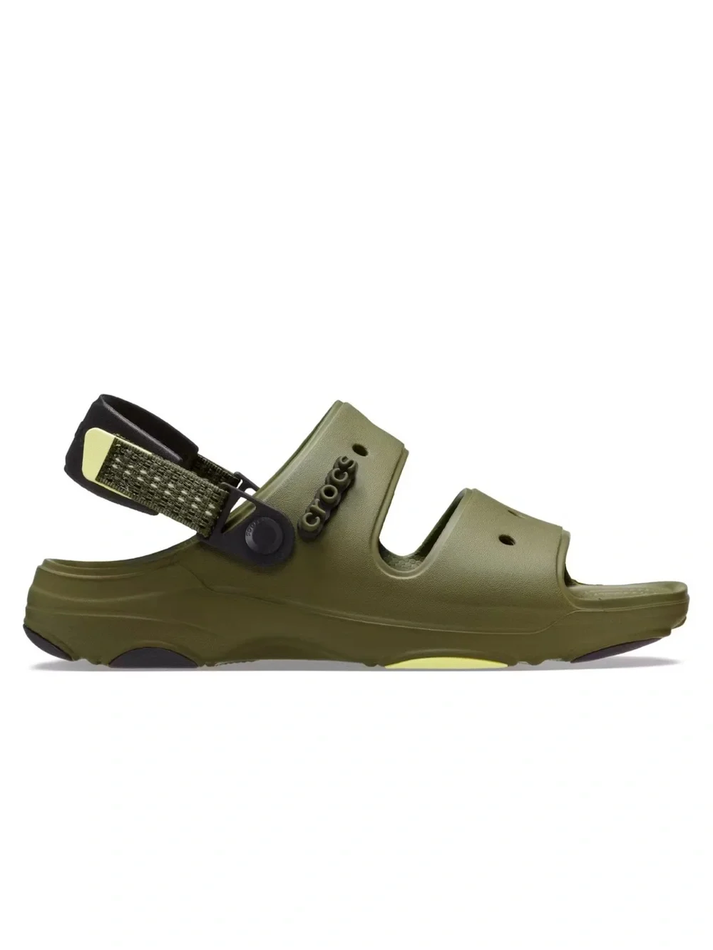 CROCS All Terrain Mens Sandals Olive Green Adjustable Heel Straps Size 11 207711